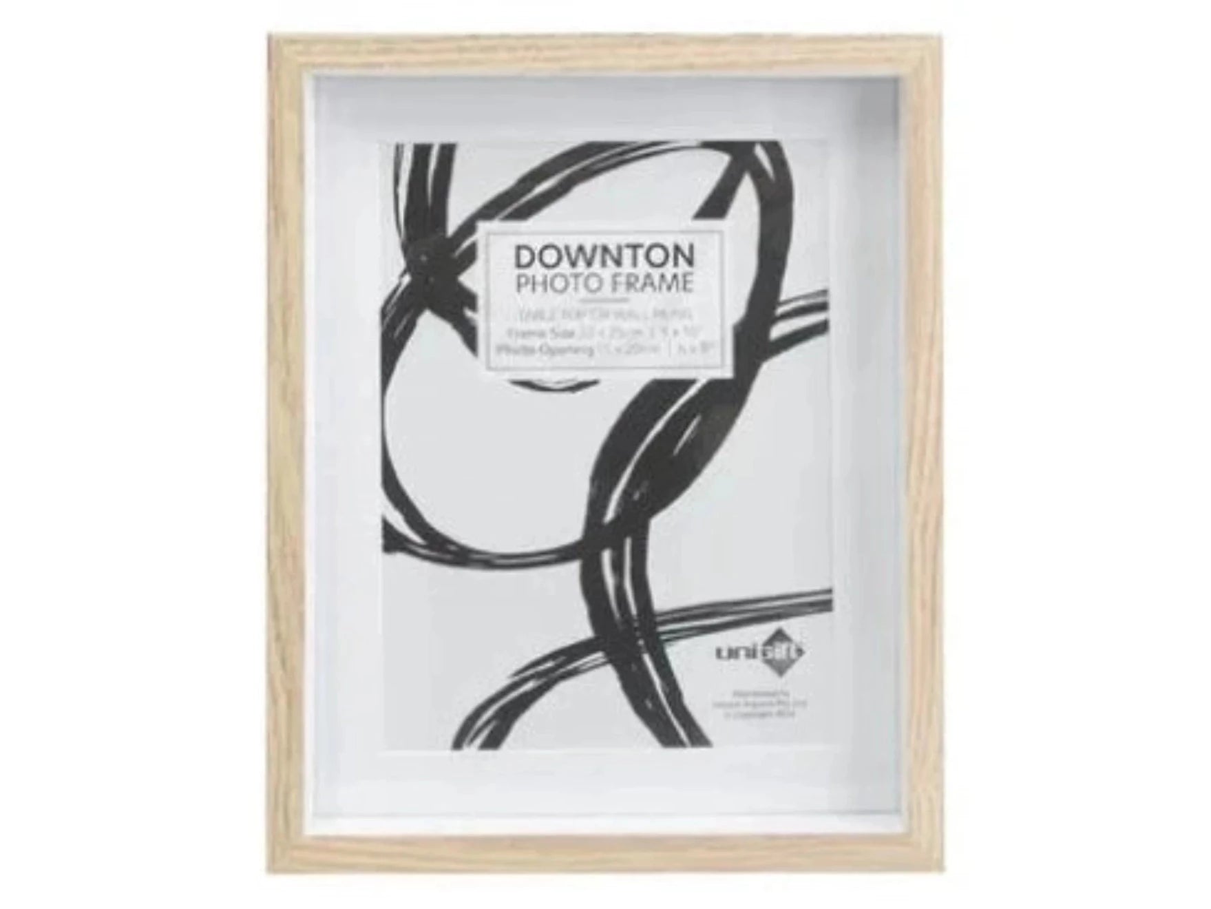 Downtown Matt Frame Natural/White 20x25cm/8x10 to 6x8"