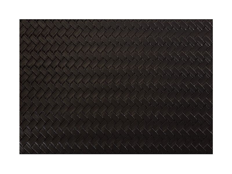 Maxwell & Williams Table Accents Leather Look Placemat 43x30cm Black Plait