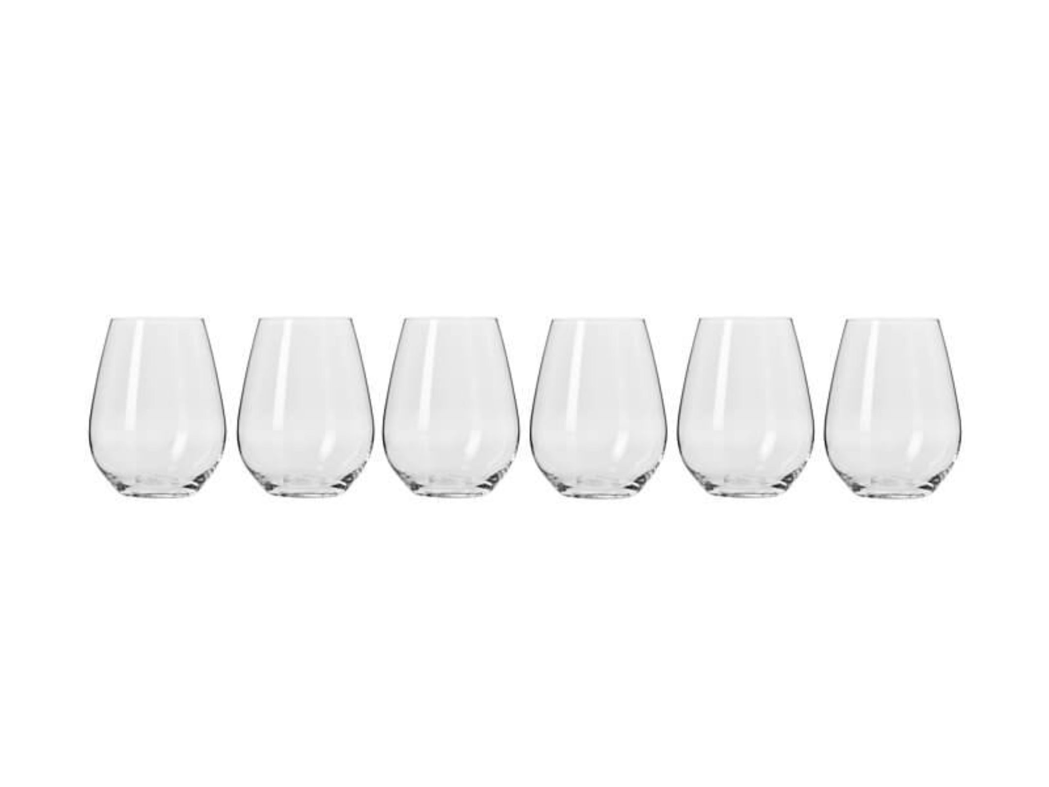 Krosno Harmony Stemless Wine Glasses 440ml 6pc (Made in Poland)