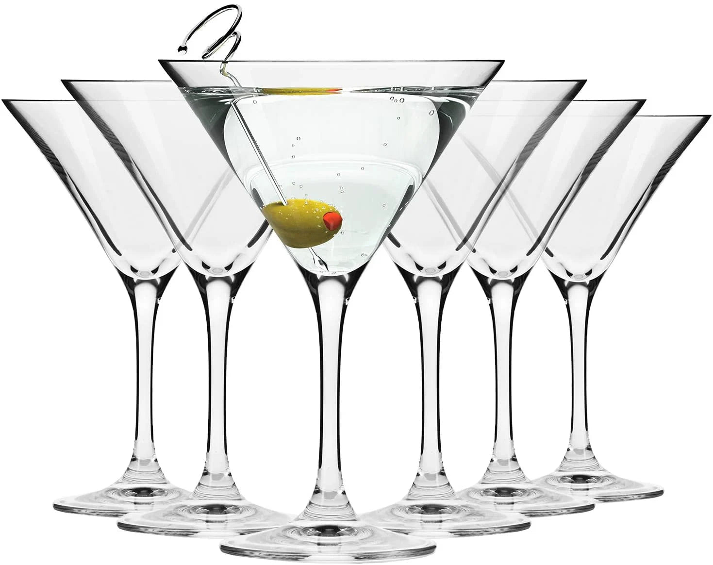 Krosno Avant-Garde Martini Glasses 240ml Set of 6 (Made in Poland)
