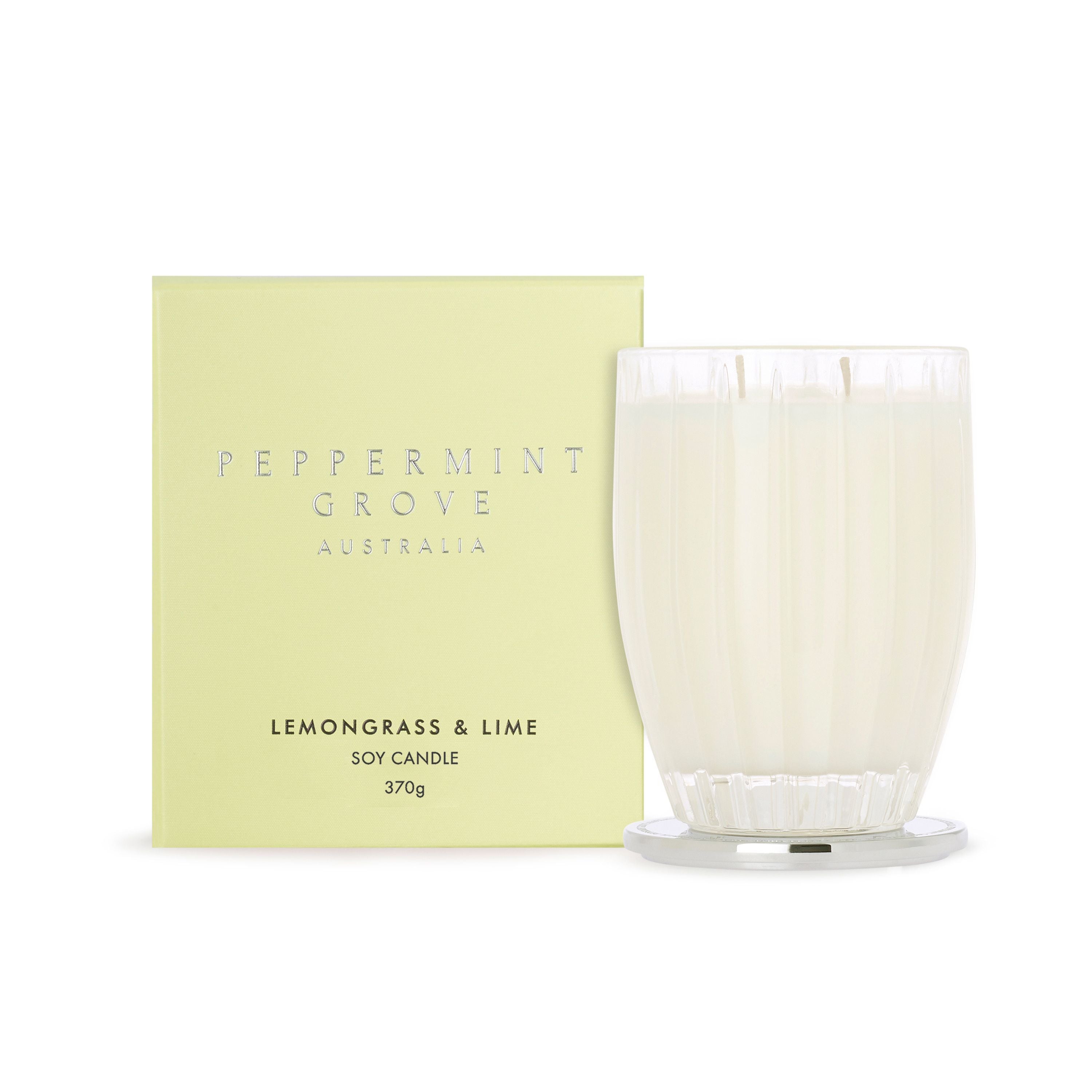 Peppermint Grove Australia - Lemongrass & Lime Soy Candle - 370g
