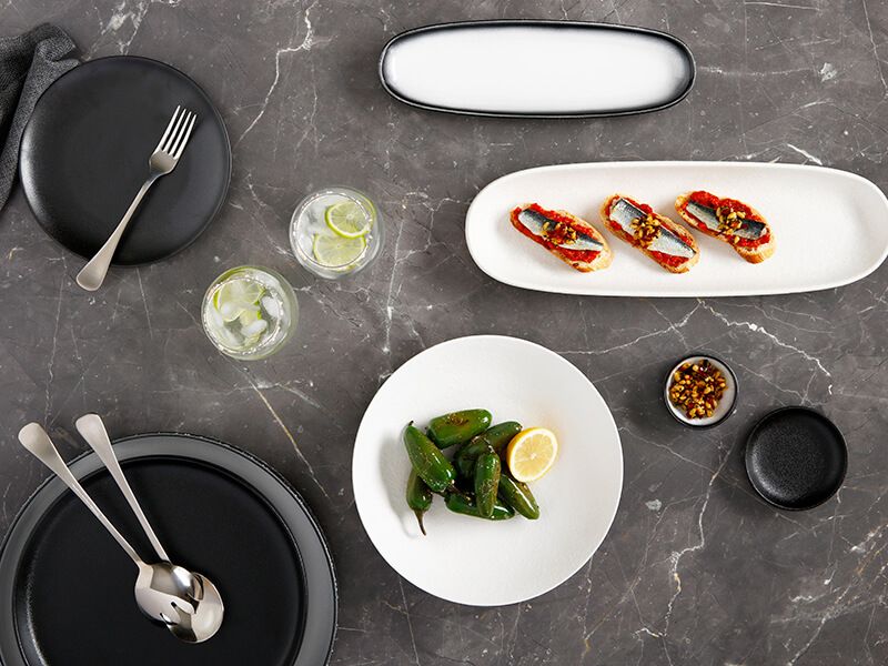 Maxwell & Williams Caviar Granite Round Sauce Dish 10cm