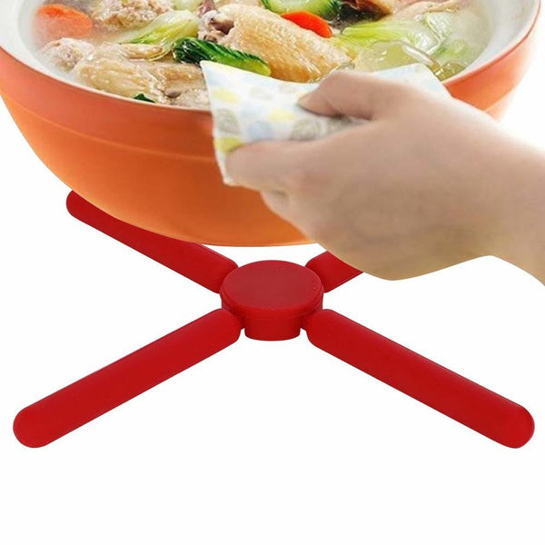 Avanti Silicone Foldable Trivet - Red
