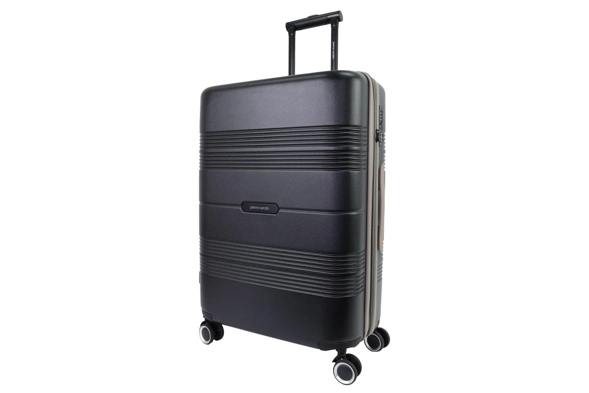 Pierre Cardin Travel Hard Shell Case Suitcase Luggage 70cm  - Medium - Black
