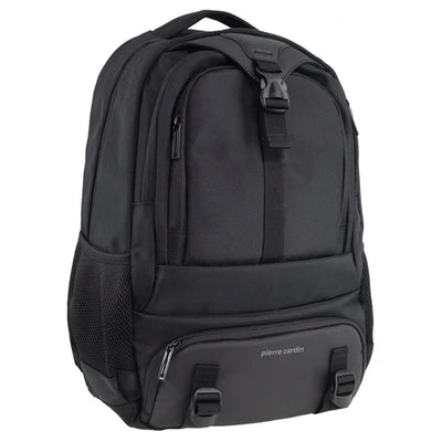Pierre Cardin Nylon Computer Business Backpack 32L 38x25x27cm - Black