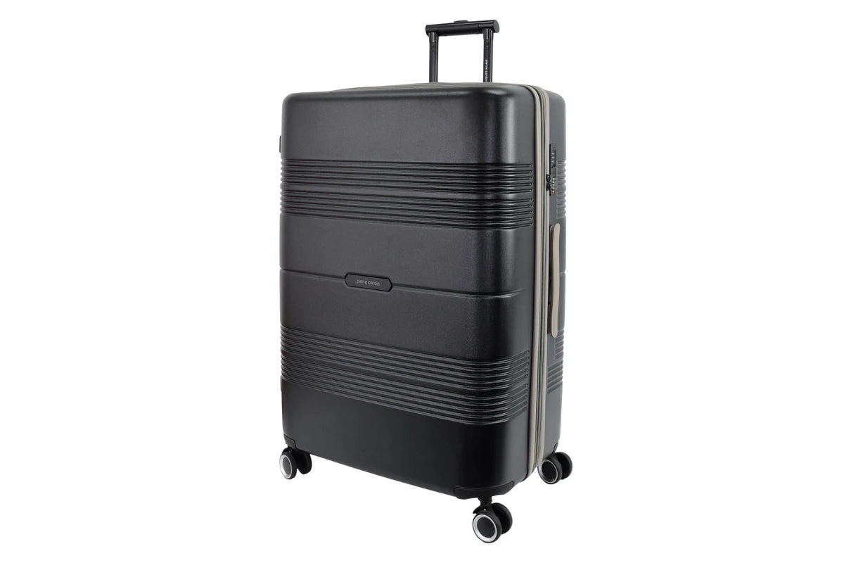 Pierre Cardin Travel Hard Shell Case Suitcase Luggage 80cm  - Large - Black