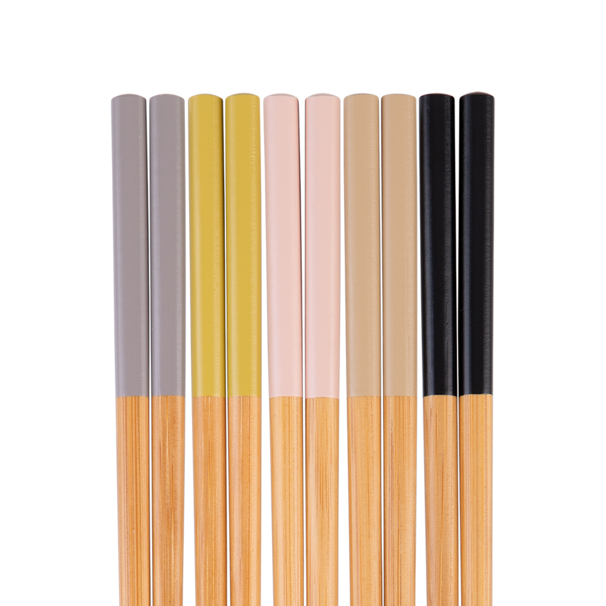 D.Line Bamboo Chopsticks - Set of 5 - Assorted Colours pack