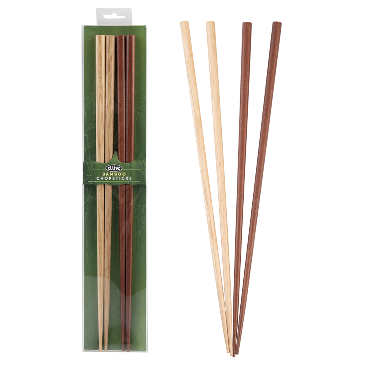 D.Line Wood Cooking Chopsticks 30cm Light & Dark - Set of 2