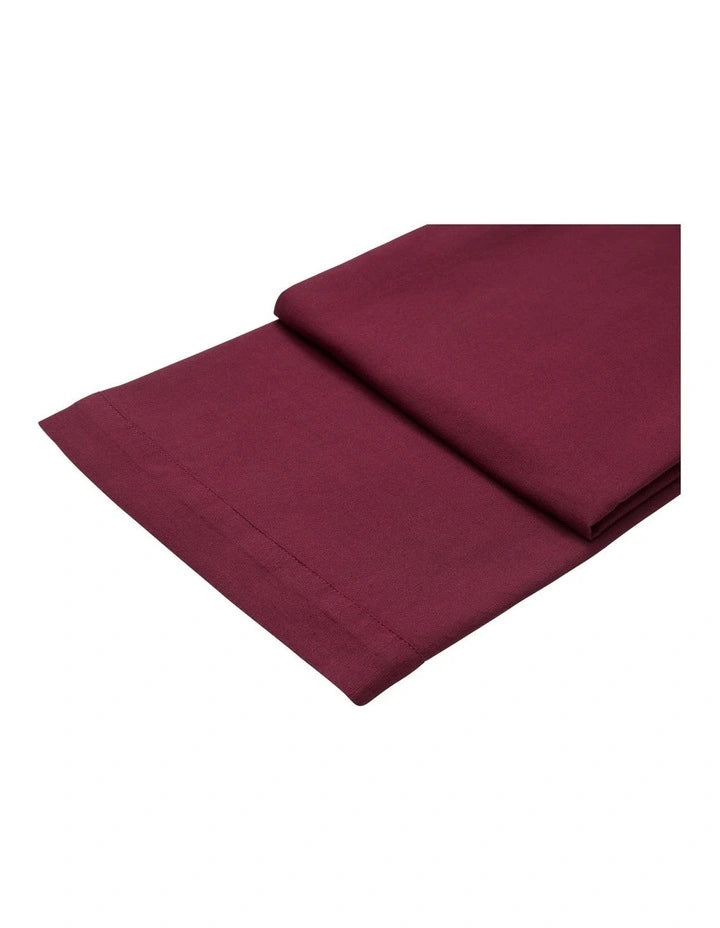 Maxwell & Williams 230x150cm Cotton Classics Rectangular Tablecloth - Aubergine
