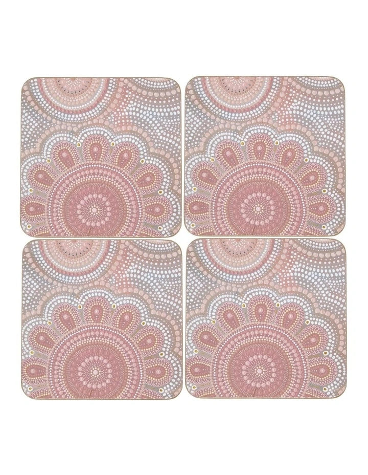 Maxwell & Williams Lou Martin Uplift Cork Back Coasters 10.5cm - Set of 4