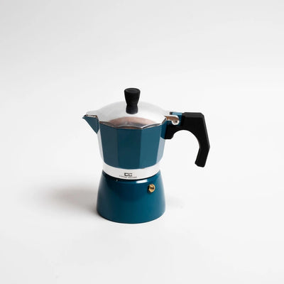 Coffee Culture Stove Top Coffee Maker 3 Cup - Blue