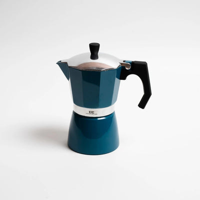 Coffee Culture Stove Top Coffee Maker 6 Cup - Blue