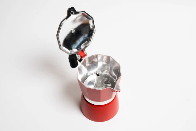 Coffee Culture Stove Top Coffee Maker 3 Cup - Red
