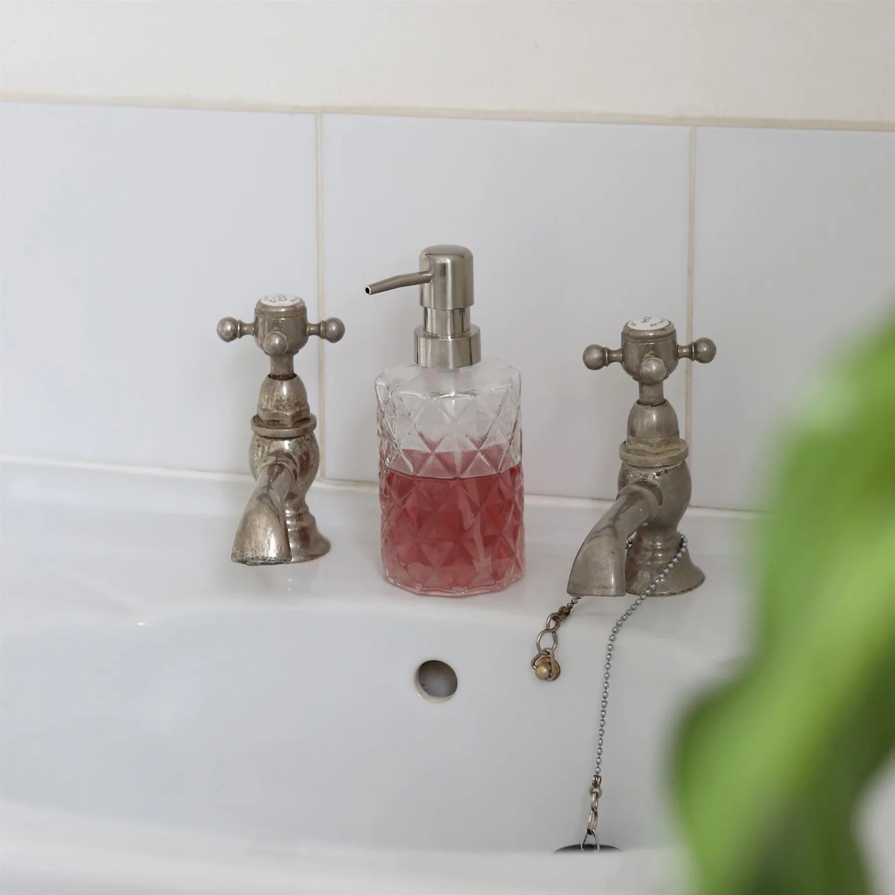 Glass Soap Dispenser - Prism