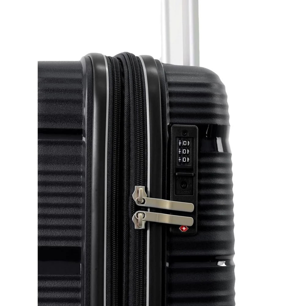 Pierre Cardin Normandy Hard Shell Suitcase 73cm Large - Black