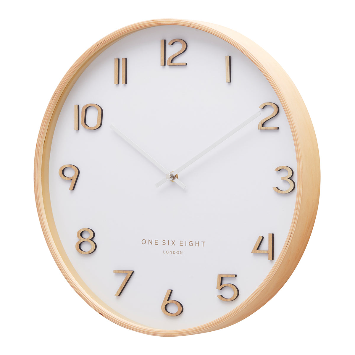 WALLACE White Metal Wall Clock White - 41cm