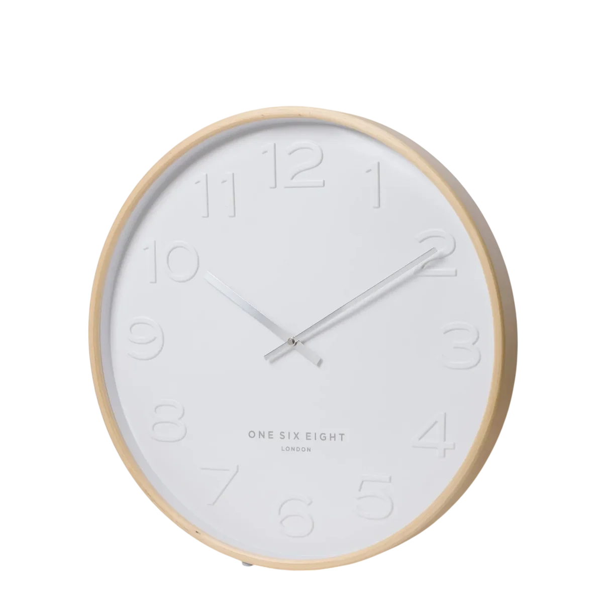 Bella White Silent Wall Clock - 41cm