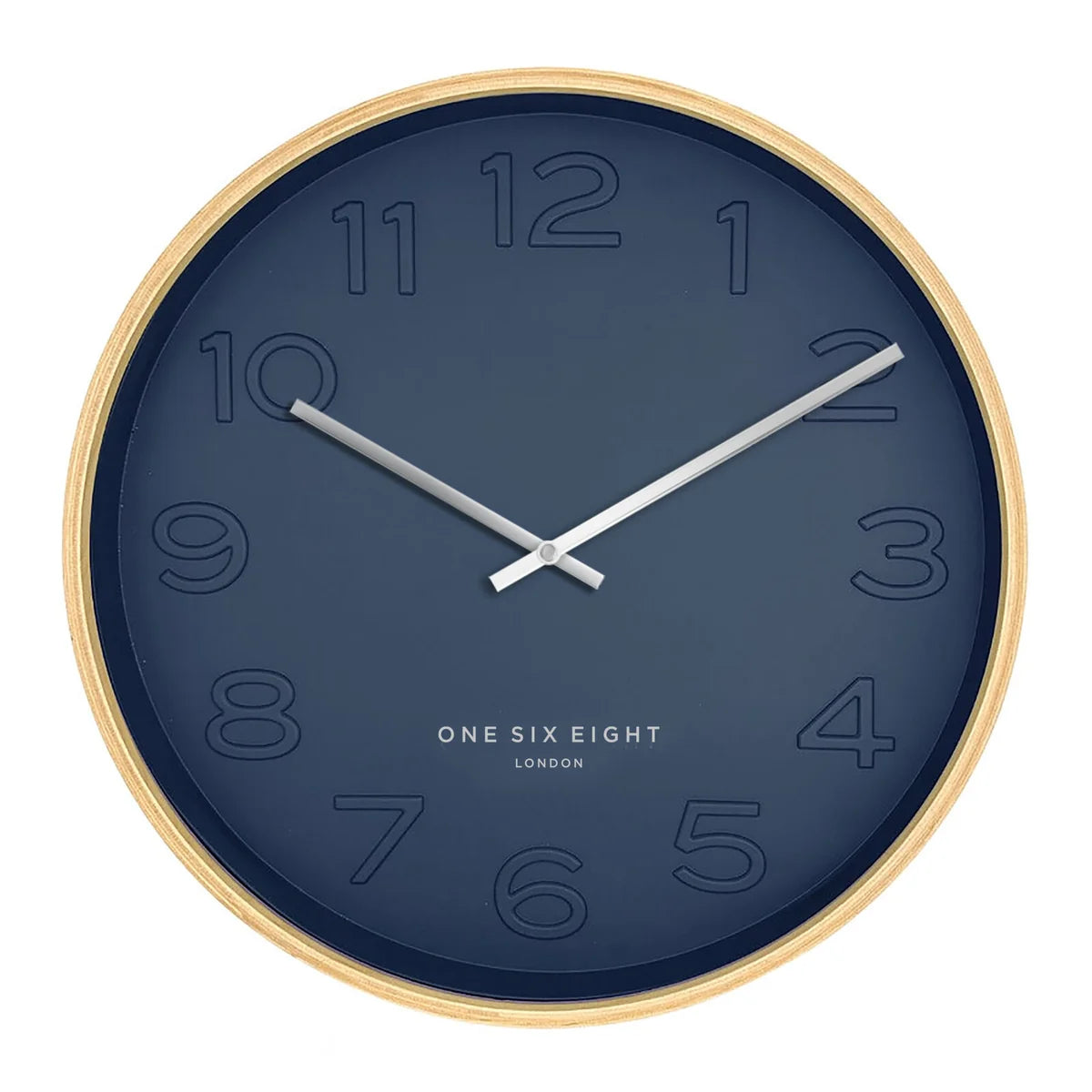 Bella Ocean Blue Silent Wall Clock - 41cm