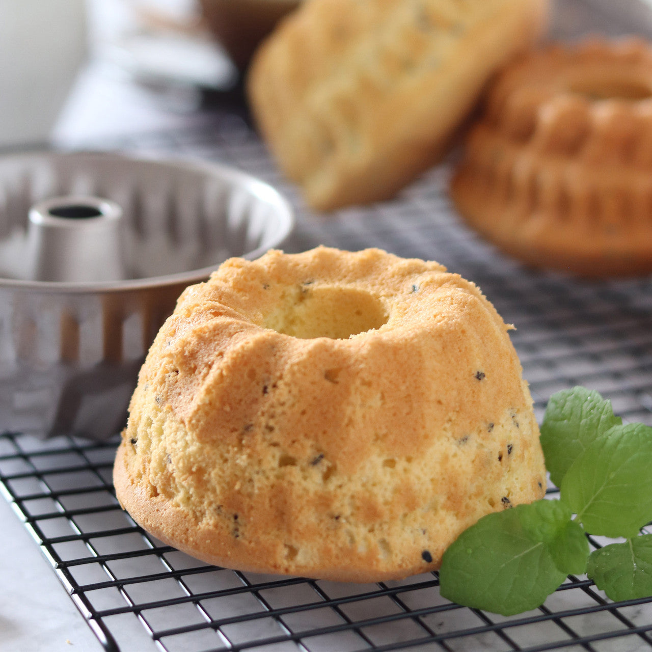 ChefMade Mini Kugelholpf Cake Pan 11cm - Set of 4
