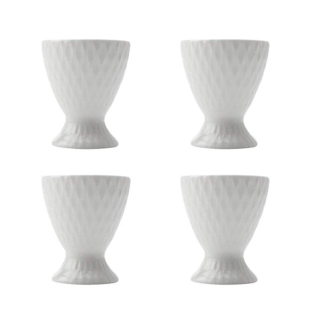 4x Maxwell & Williams White Basics Diamonds Egg Cup
