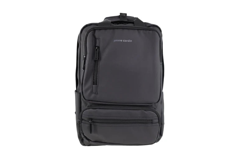 Pierre Cardin Nylon Computer Business Backpack 26L 31x21x40cm - Black