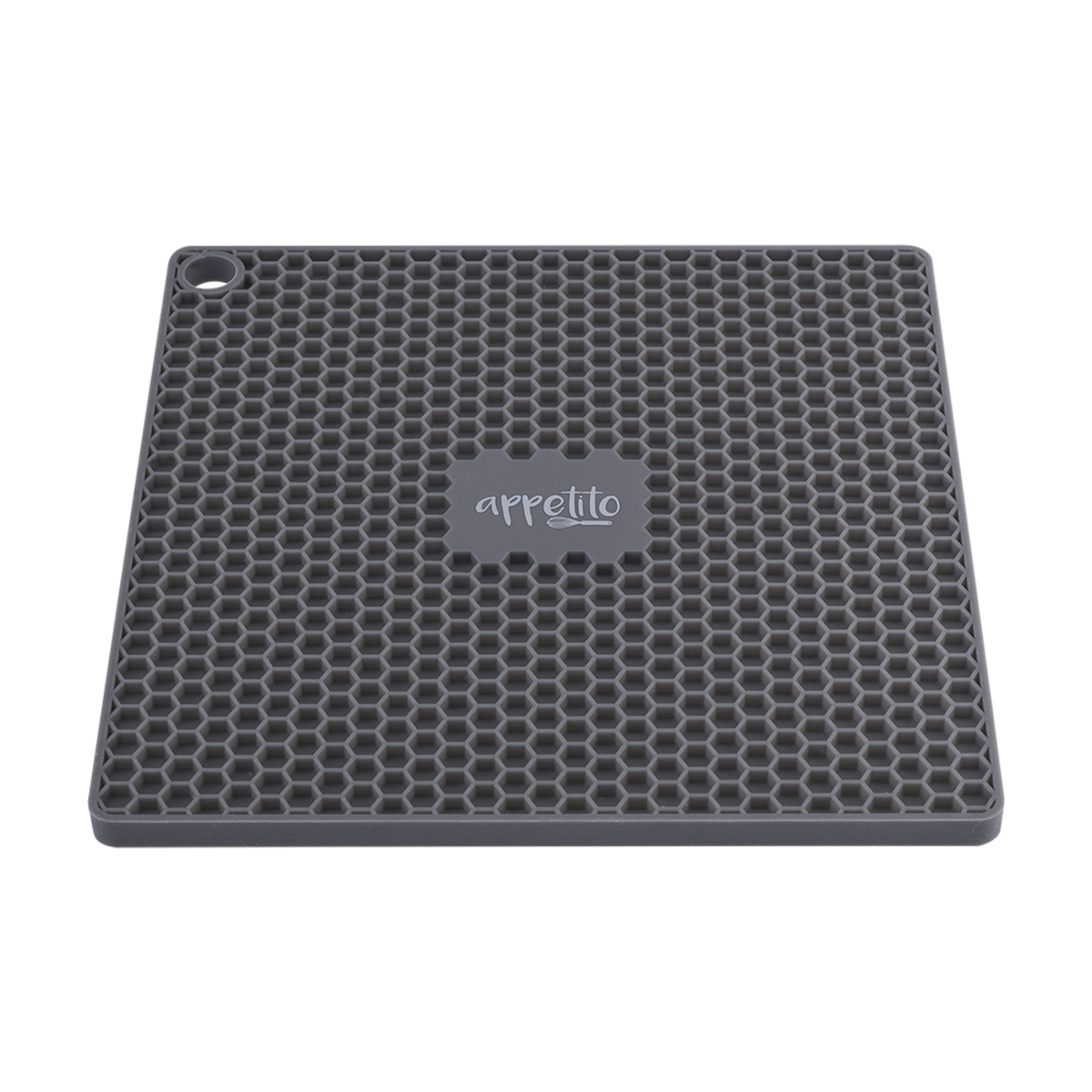 Appetito Silicone Square Trivet 17.3x17.3cm - Charcoal