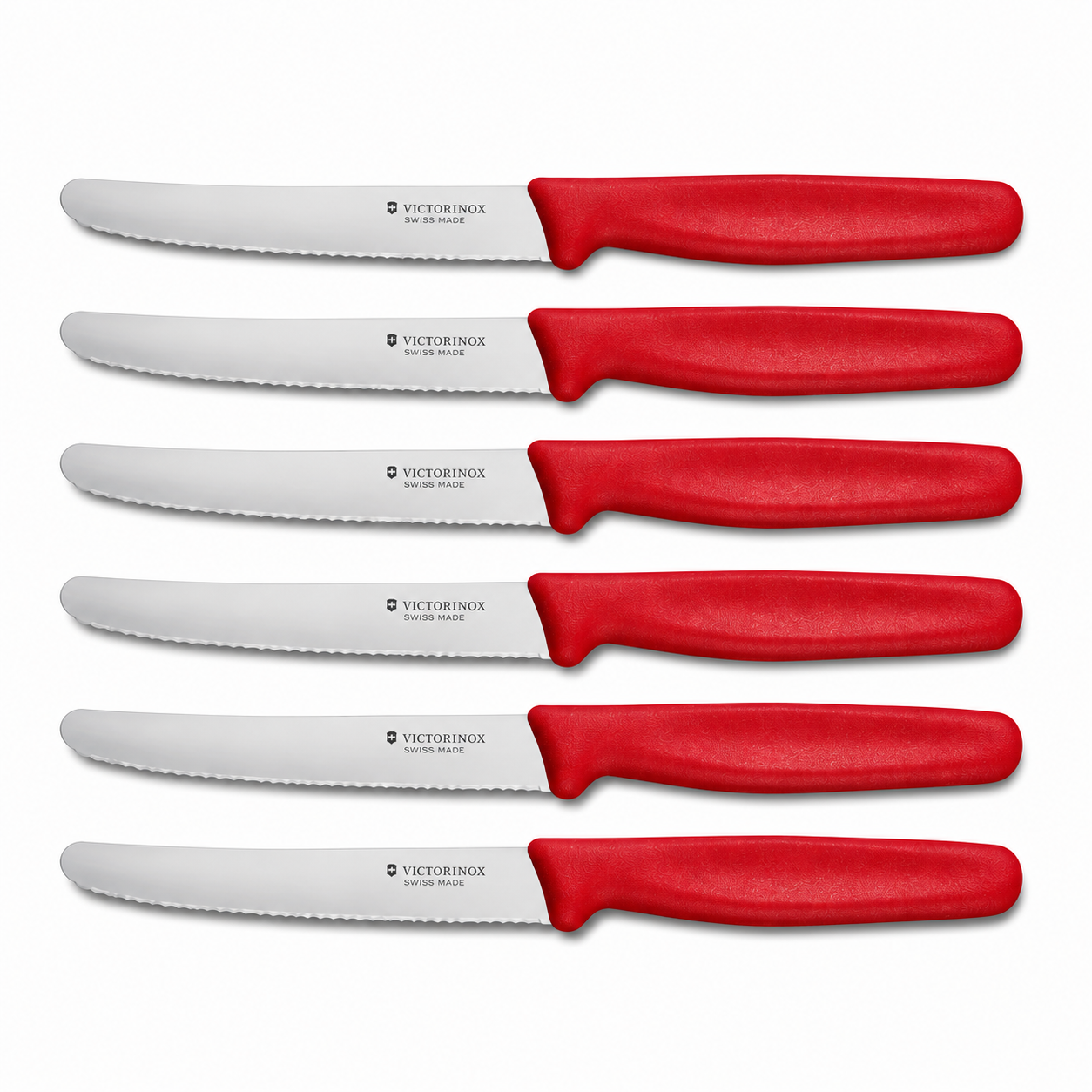 Victorinox Steak & Tomato Knife 11cm - Raspberry Royale Set of 6