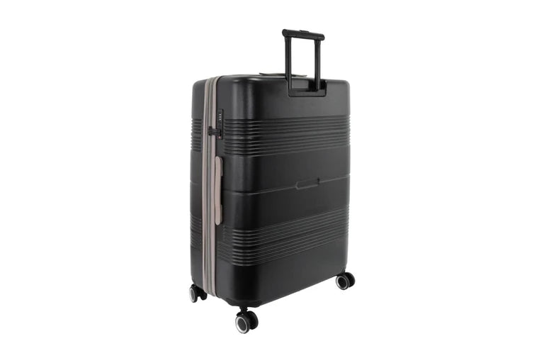 Pierre Cardin Travel Hard Shell Case Suitcase Luggage 80cm  - Large - Black