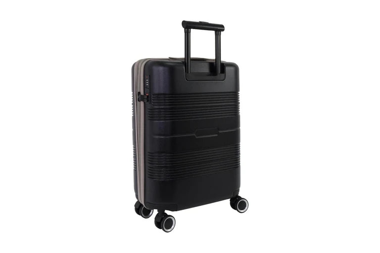 Pierre Cardin Travel Hard Shell Case Suitcase Luggage 54cm  - Cabin - Black