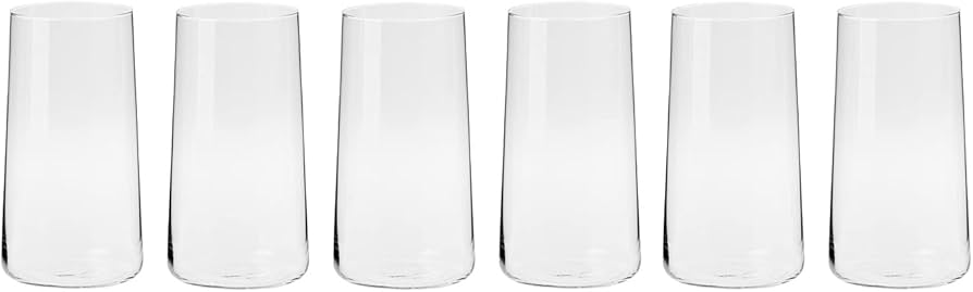 Krosno Avant-Garde Highball Glasses 550ml 6pc (Made in Poland)