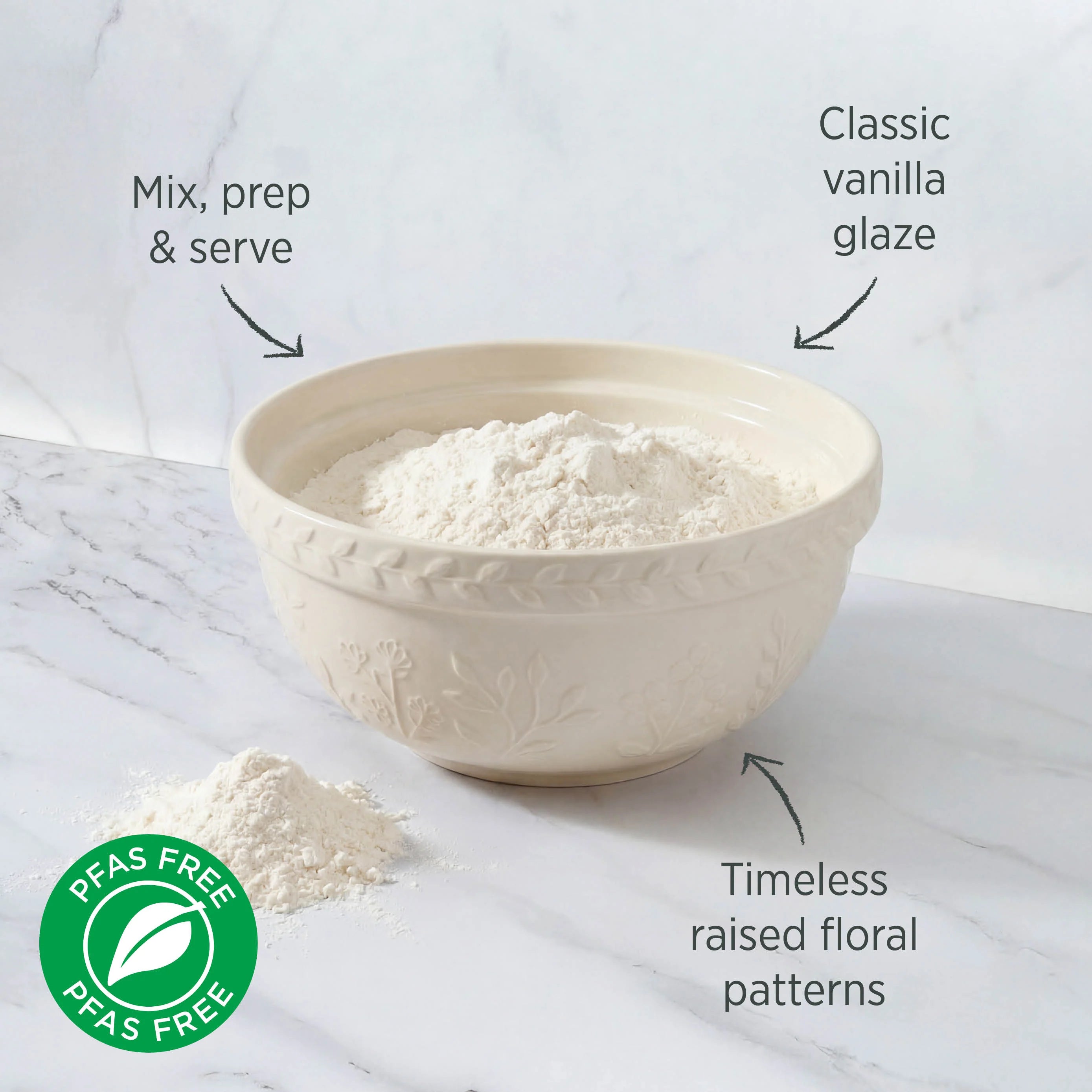 Wiltshire Mixing Bowl 26.5 x 12cm Vanilla - 3L