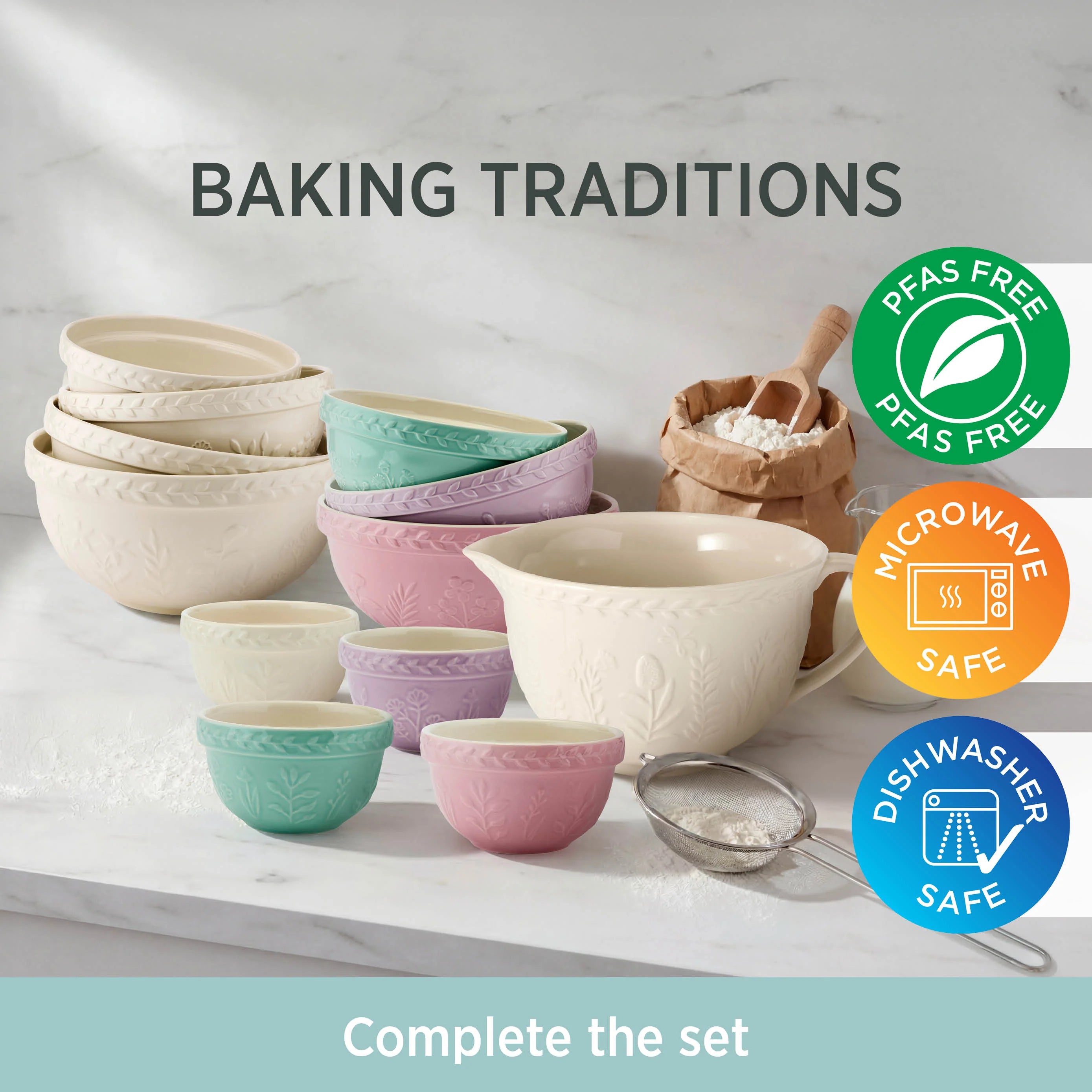 Wiltshire Baking Traditions Mini Prep Bowls 3pk