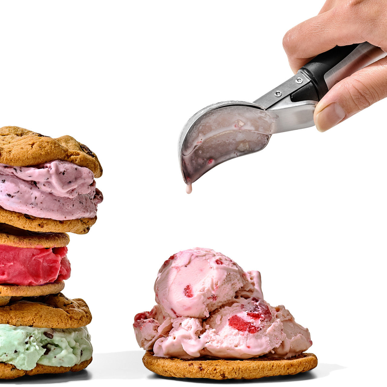 Oxo Good Grips Steel Lever Ice Cream Scoop