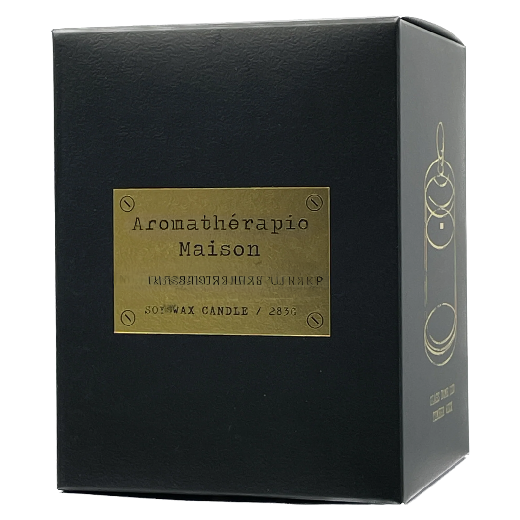 Le Desire Aromatherapie Maison Candle With Glass Dome Lid & Timber Wick - Pomegranate Cassis - 283gr
