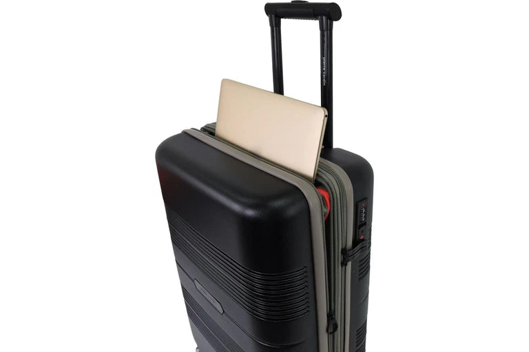 Pierre Cardin Travel Hard Shell Case Suitcase Luggage 54cm  - Cabin - Black