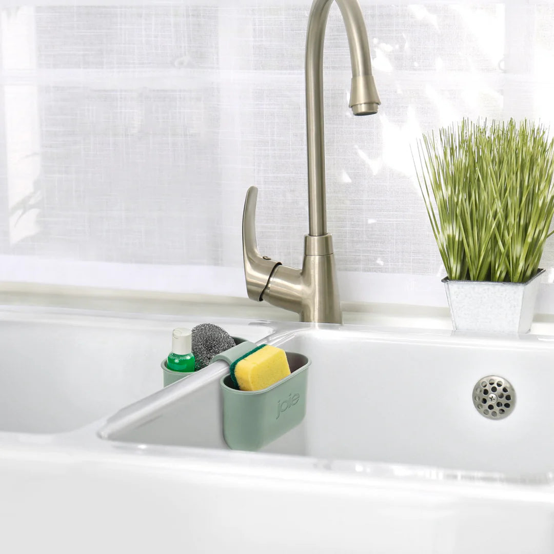 Joie Double Faucet Caddy - Sage - 14x13x16cm