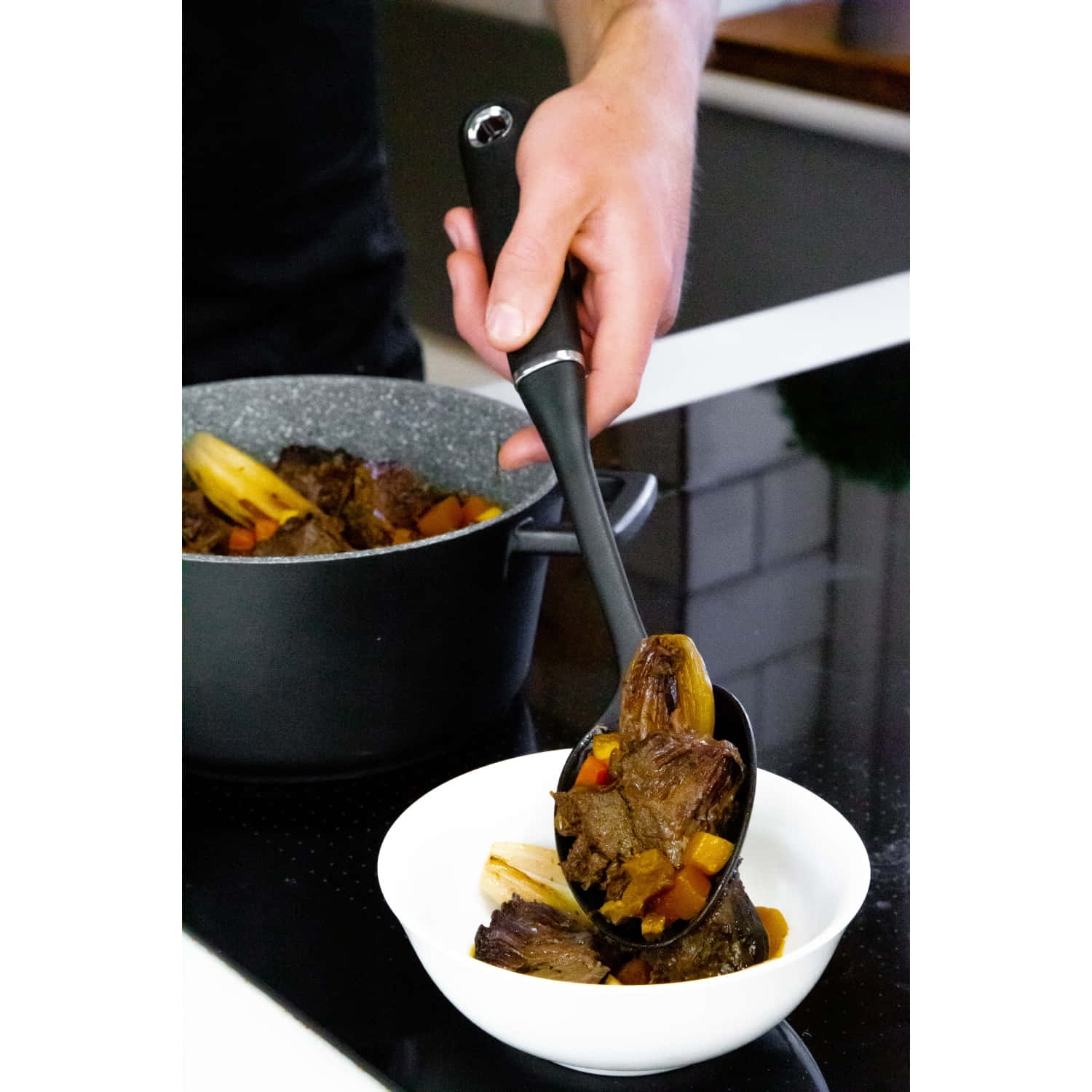 Mastercraft Soft Grip Solid Cooking Spoon - Nylon
