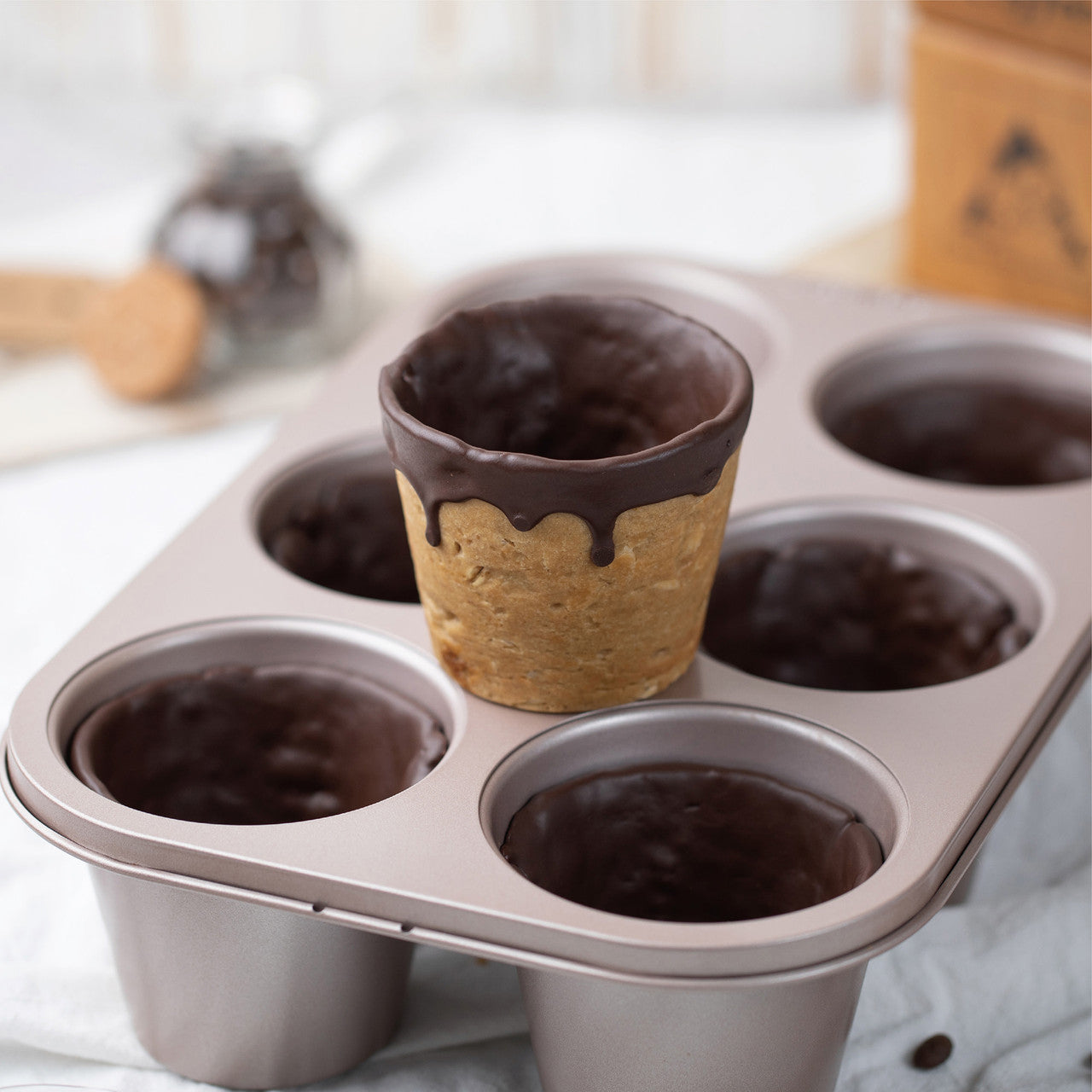ChefMade Jumbo Muffin Pan - 6 Cup