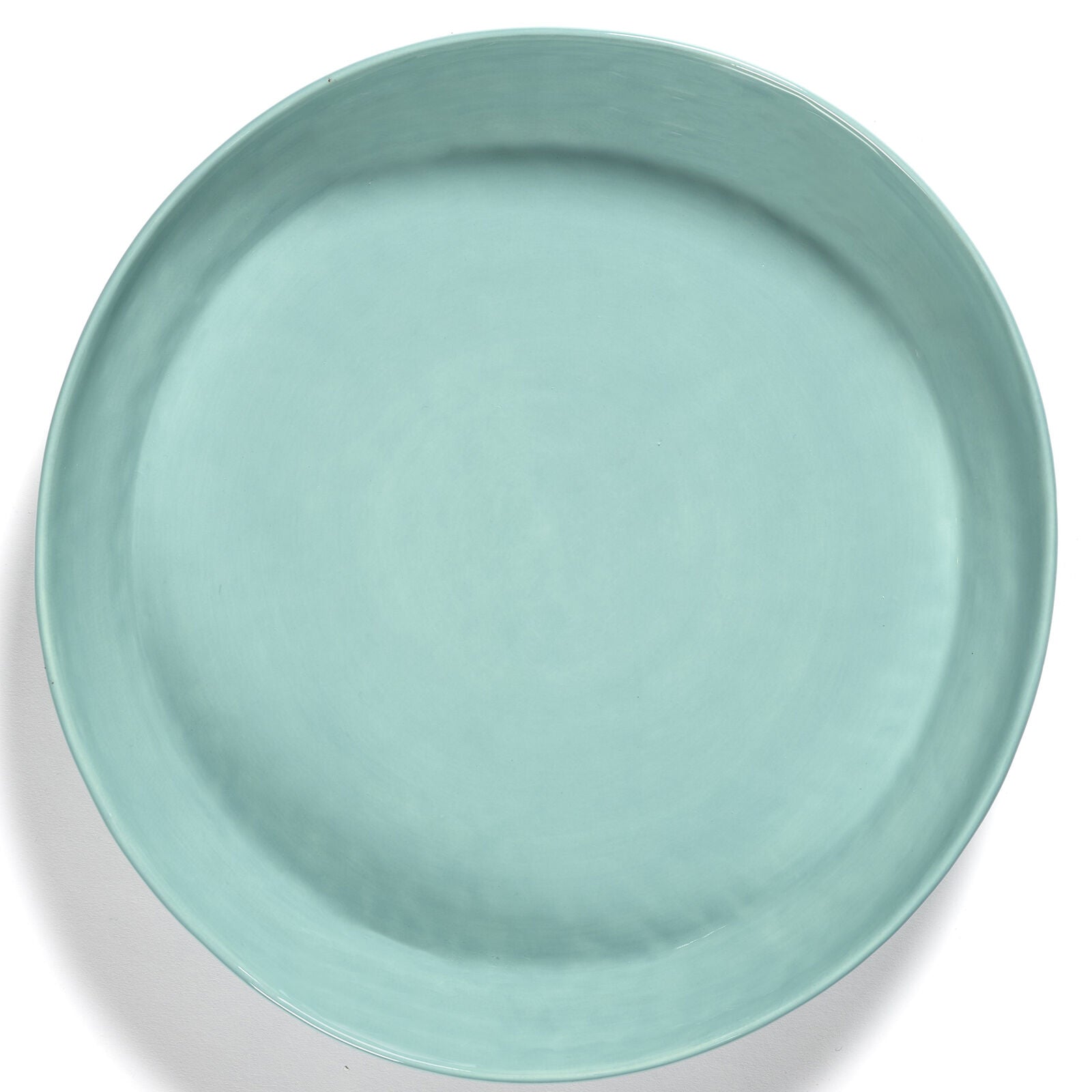 Ottolenghi Serving Bowl - Azure With Red Stripes - FEAST (1)
