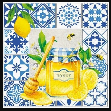 Paw Lunch Napkins "Citrus & Honey" Pack of 20 - 33x33cm