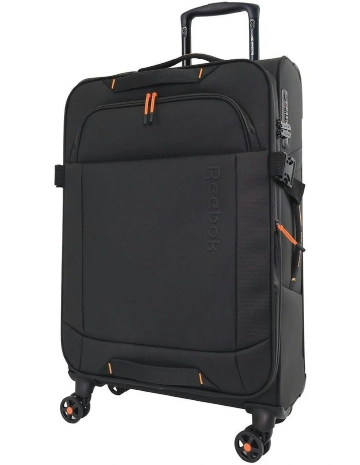 Reebok Soft Shell Suitcase Large - Black - Expandable