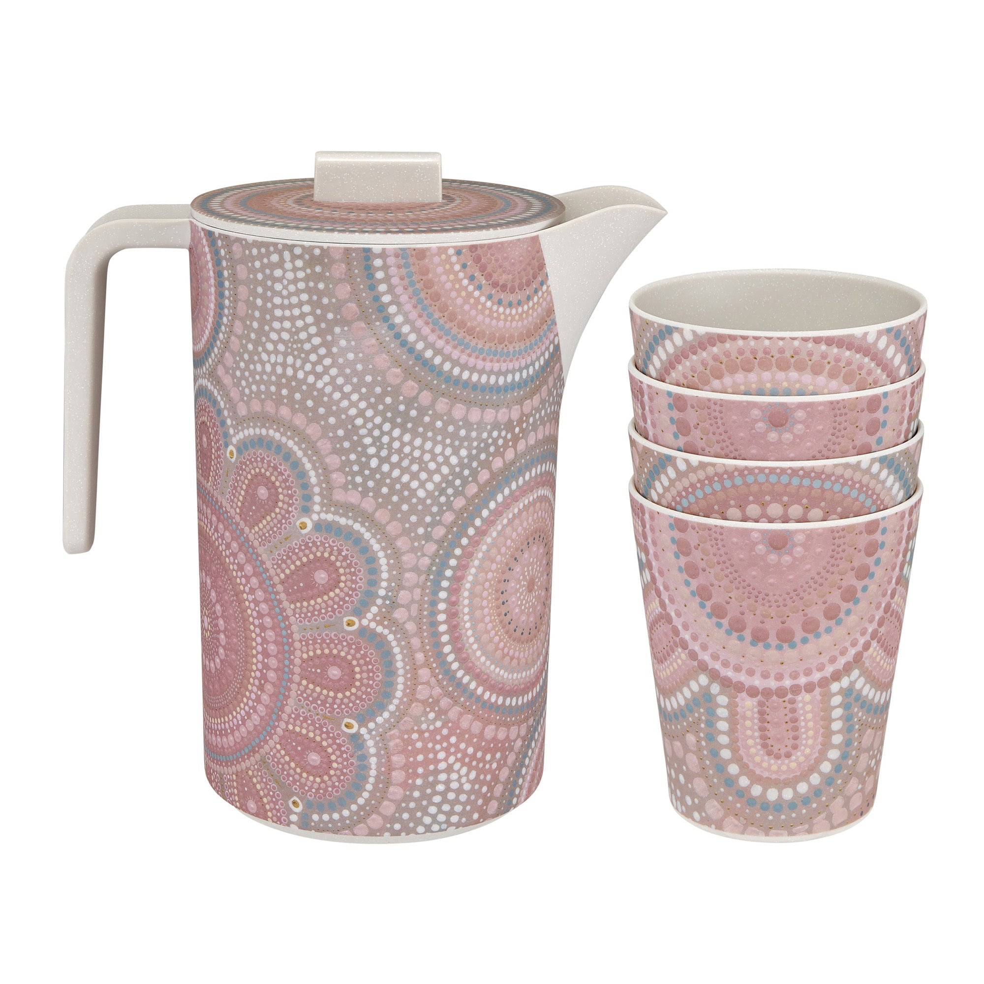 Maxwell & Williams Lou Martin Uplift Melamine Jug And Tumblers - Set of 5