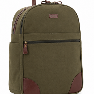 Pierre Cardin Men's Nomad Canvas Backpack 35 x 22 x 45 cm - Brown