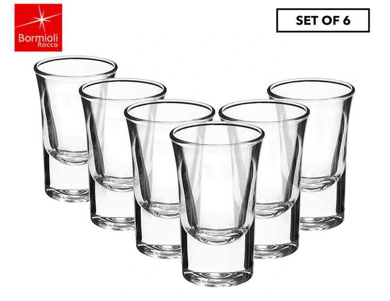 Bormioli Rocco Dublino Shot Glasses 34ml - Set of 6 (Made in Italy)