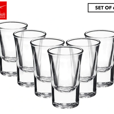 Bormioli Rocco Dublino Shot Glasses 57ml - Set of 6 (Made in Italy)