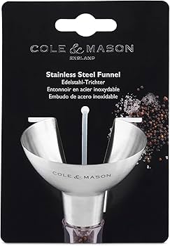 Cole & Mason Stainless Steel Mill Funnel - Stainless Steel