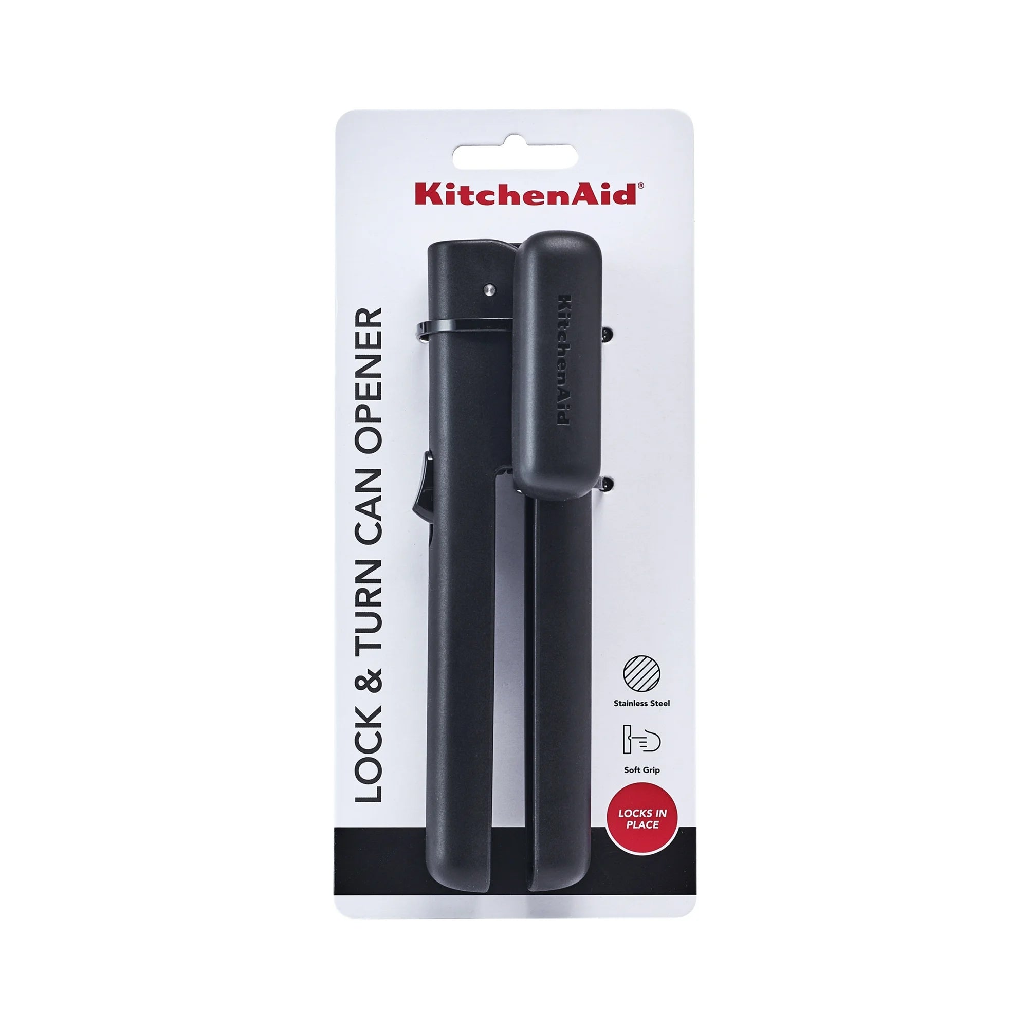 KitchenAid Lock & Turn Can Opener - Black