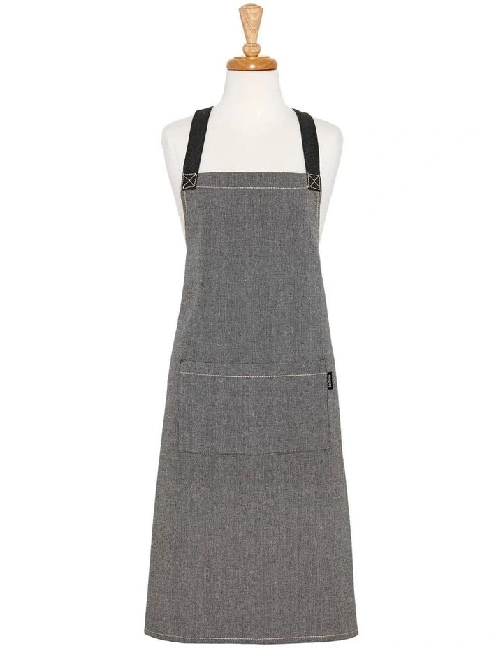 Ladelle Eco Recycled Cotton Apron 70x89cm - Charcoal