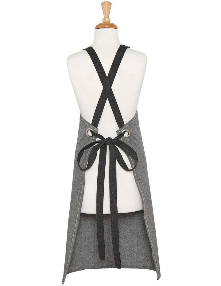 Ladelle Eco Recycled Cotton Apron 70x89cm - Charcoal