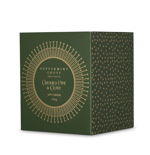 Peppermint Grove Australia Large Candle 370g – Crushed Pine & Clove